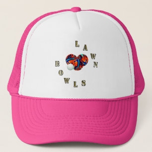 Boules De Pelouse D'Or Lettres Et Bowls, Casquette