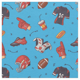 boules de rugby, boules de football tissu motif