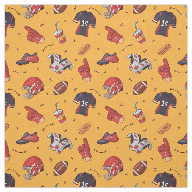 boules de rugby, boules de football tissu motif (Échantillon)