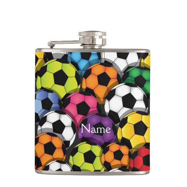 Boules de soccer colorées Flacon design (Devant)