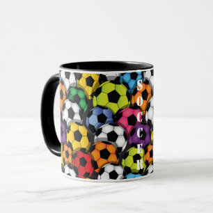 Boules de soccer colorées Mug