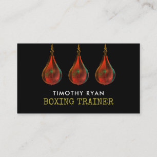 Boules de vitesse, Boxer, Carte de visite d'entraî