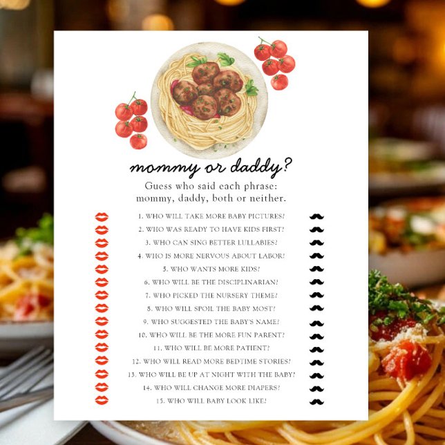 Boulettes de viande - jeu de baby shower maman ou  (Créateur téléchargé)