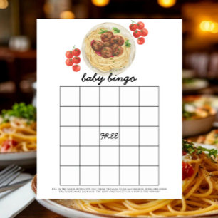 Boulettes de viande - Jeu de bingo pour baby showe