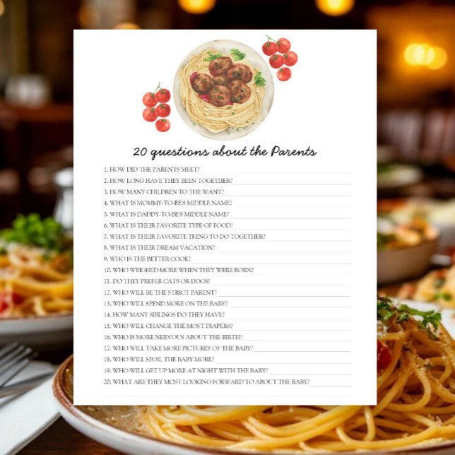 Boulettes de viande - jeux - 20 questions sur les  (Créateur téléchargé)
