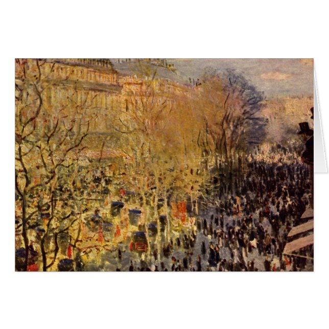 Boulevard des Capucines par Claude Monet, Beaux-ar (Devant horizontal)