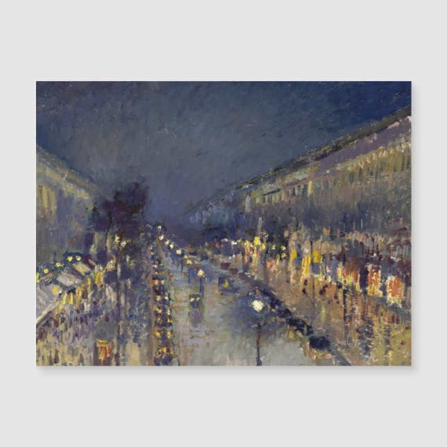 Boulevard Montmartre à Night Pissarro (Devant)