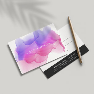 Boulot d'aquarelle Magenta moderne Certificat ca