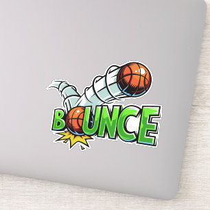 BOUNCE autocollants de basket-ball taillés sur mes