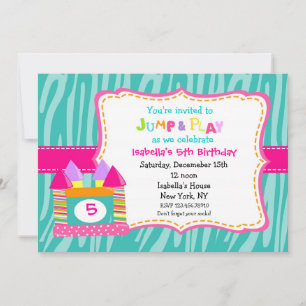 Bounce House Bounce Castle Invitations d'anniversa