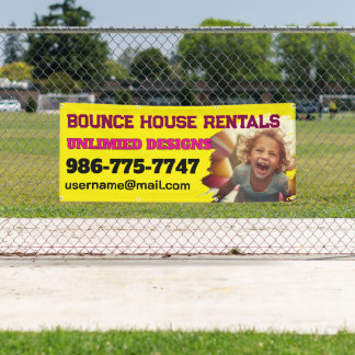 Bounce House Rentals Bannière personnalisée