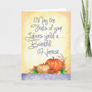 Bountiful Harvest - Carte de voeux