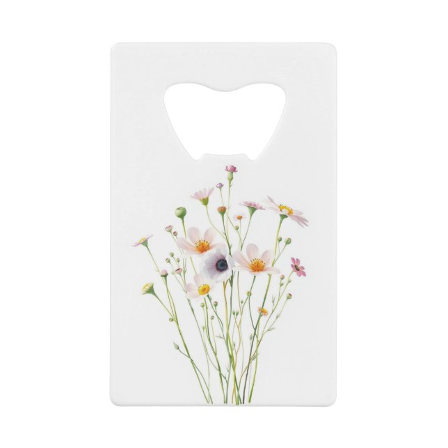 Bouquet aquarelle de fleurs sauvages (Devant)