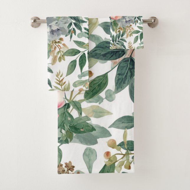 Bouquet Botanique Aquarelle Feuilles d'Eucalyptus (En situation)