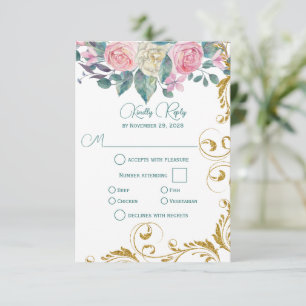 Bouquet botanique avec Faux Gold Swirl RSVP