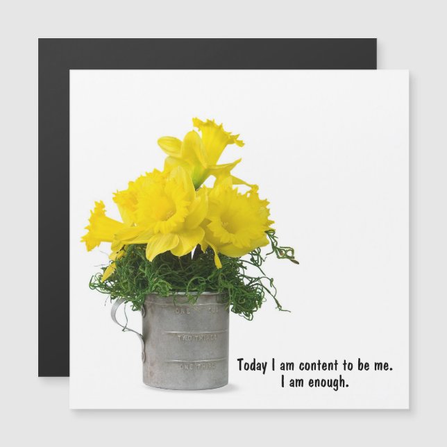 Bouquet Daffodique Avec Citation (Devant / Derrière)