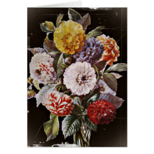 Bouquet d'antiquités Dahlias