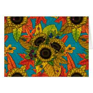 Bouquet d'automne en bleu