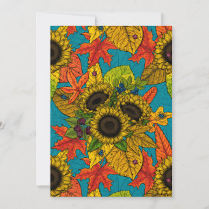 Bouquet d'automne en bleu