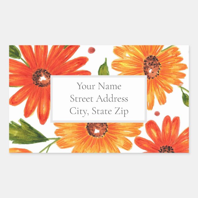 Bouquet d'automne étiquettes (Devant)