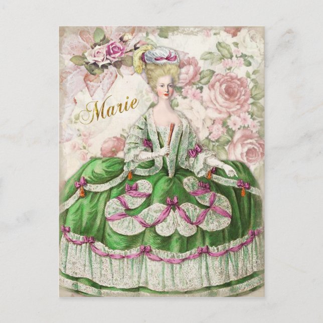 Bouquet de carte postale Marie Antoinette (Devant)