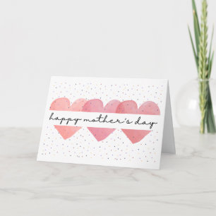 Bouquet de cœur Carte Bonne Fête des Mères