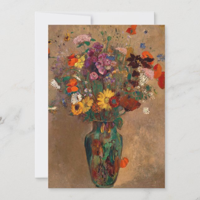 Bouquet de Fleur sauvage | Carte postale Odilon Re (Devant)