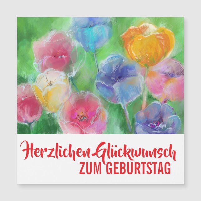Bouquet de fleurs abstrait (Devant)