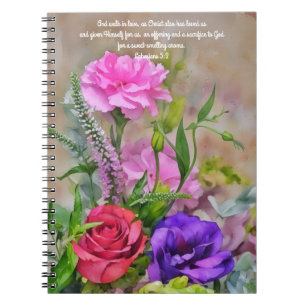 Bouquet de fleurs Art Bible Verse Journal