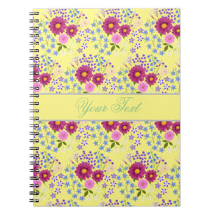 Bouquet de fleurs avec cahier Dahlia