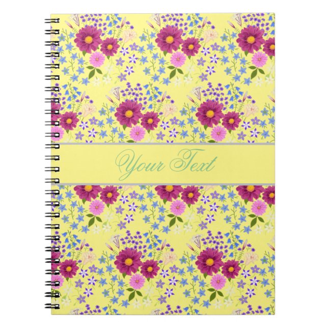 Bouquet de fleurs avec cahier Dahlia (Devant)