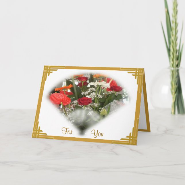 Bouquet de fleurs Carte d'anniversaire (Devant)