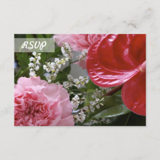Bouquet de fleurs photo RSVP