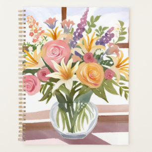 Bouquet de fleurs printanières   Aquarelle florale