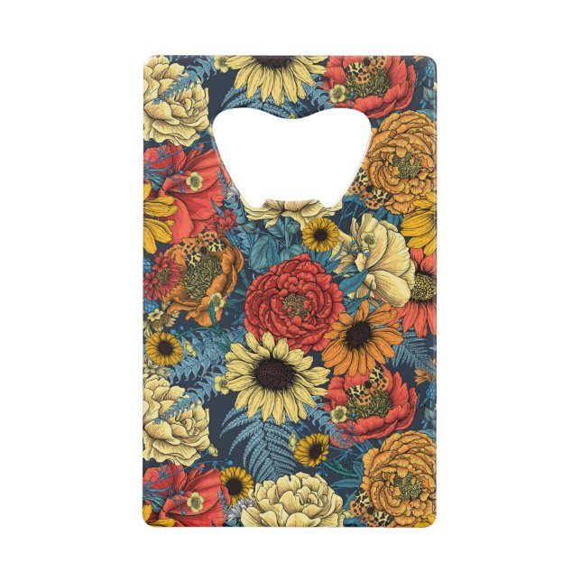 Bouquet de fleurs - roses, pivoines, marguerites e (Devant)