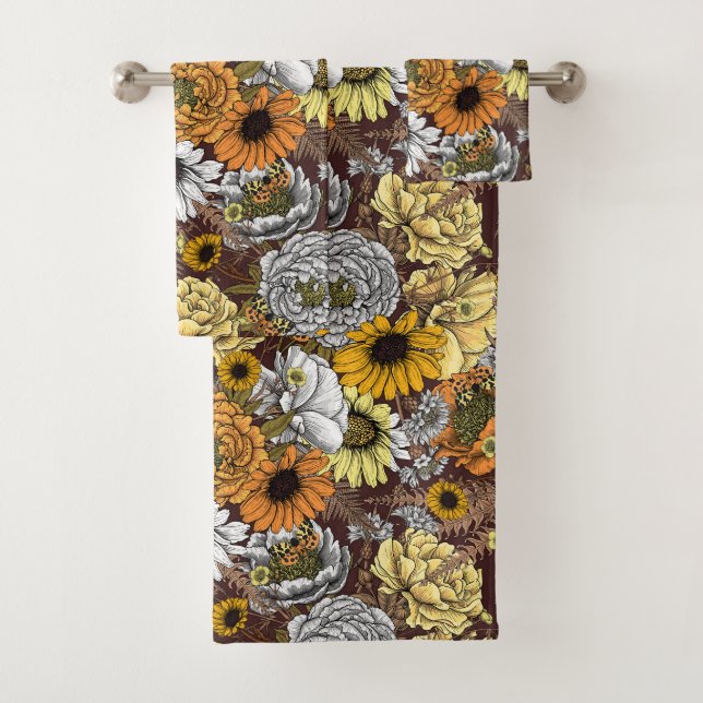 Bouquet de fleurs - roses, pivoines, marguerites e (En situation)