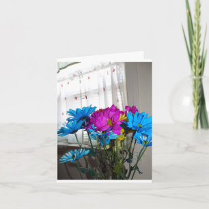 Bouquet de fleurs, simples mots Merci