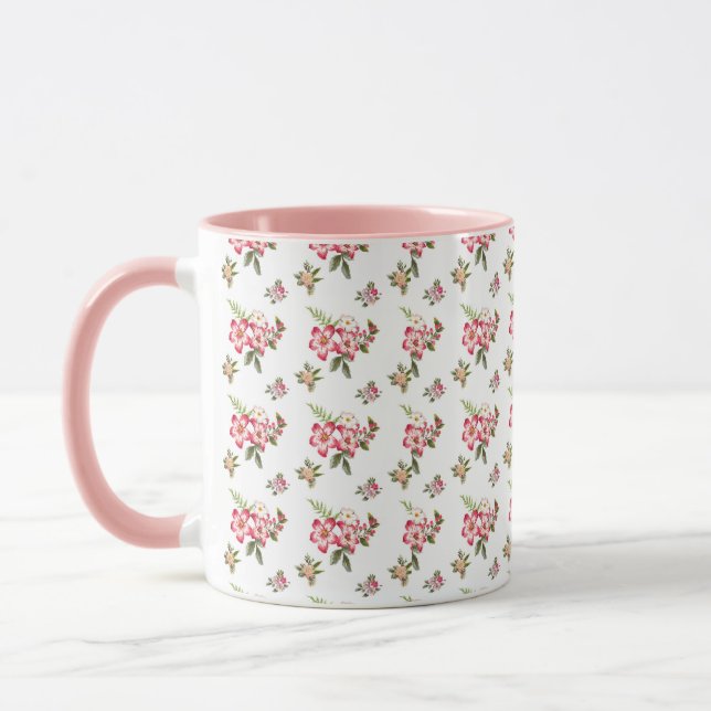bouquet de fleurs tasse à café (Gauche)