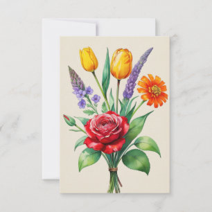 Bouquet de fleurs vintage