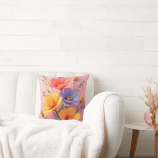 bouquet de fleursJeter Coussin