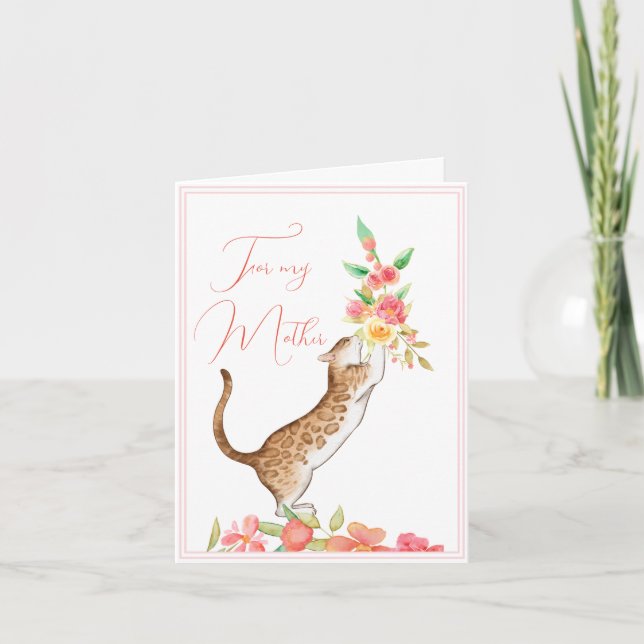 Bouquet de la fête des mères de la carte de voeux  (Devant)