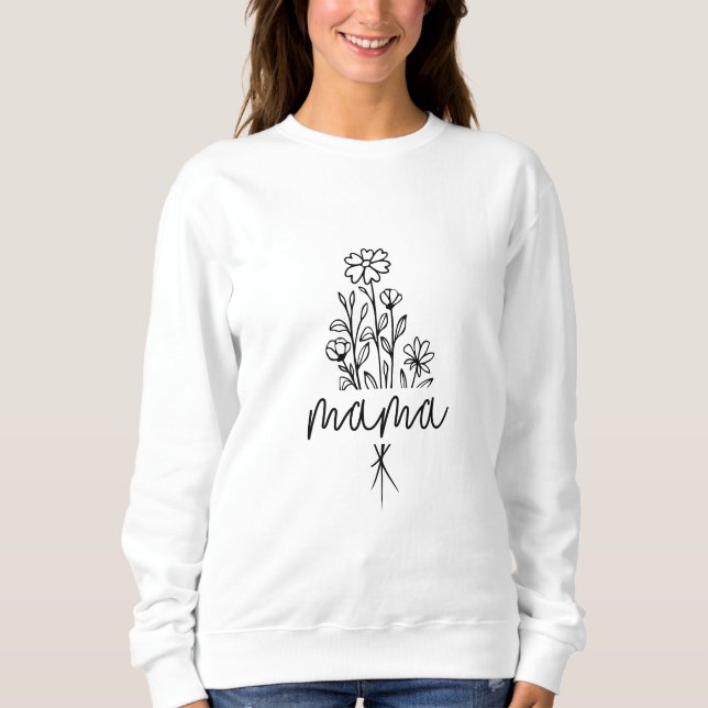 Bouquet de Mama Floral Sweatshirt - Confortable (Devant)