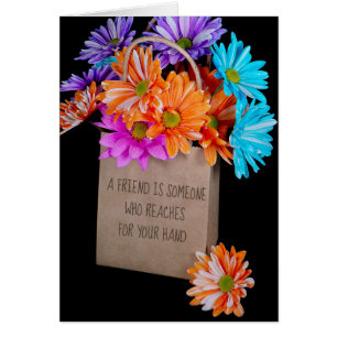 Bouquet de marguerite d'amitié dans le sac