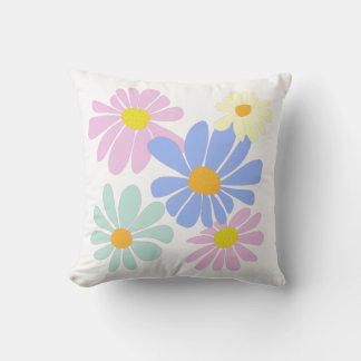 bouquet de marguerites lumineuses sur un coussin b