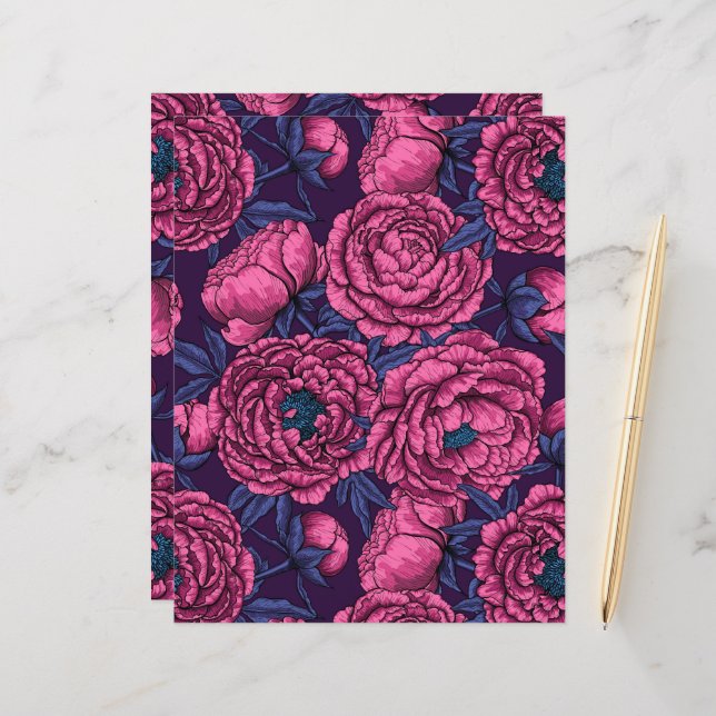 Bouquet de Peony (Devant/Arrière en situation)