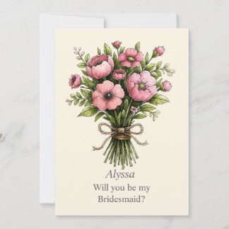 Bouquet de posies roses fantaisistes Proposition d