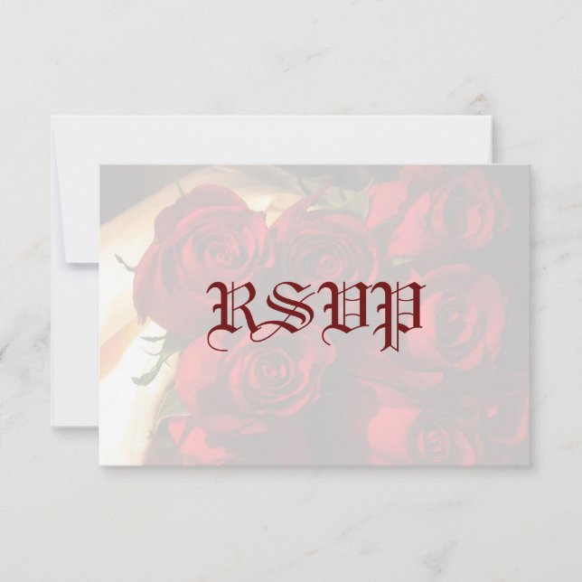 "Bouquet de Rose rouge" - RSVP (Devant)