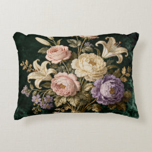 Bouquet de roses à accent de style antique Coussin