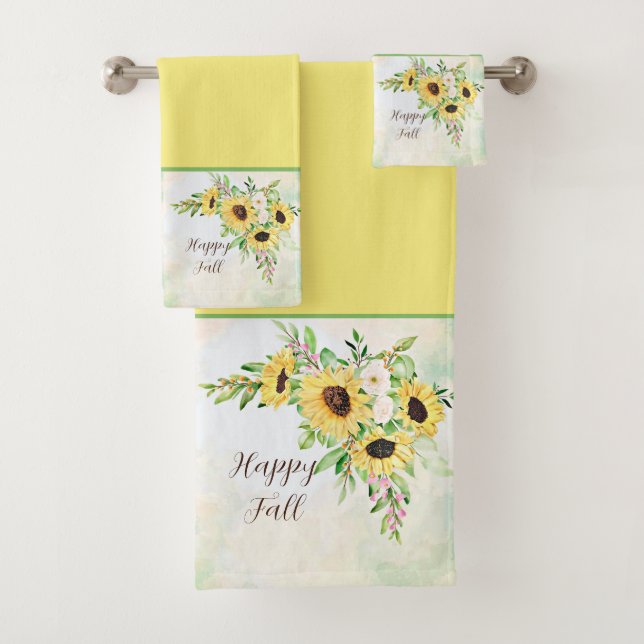 Bouquet de tournesols avec texte personnalisable (En situation)