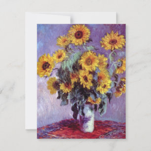 Bouquet de tournesols de Claude Monet, Art Vintage